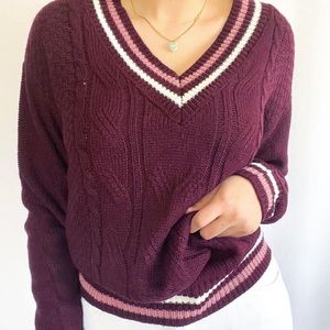 CABLE KNIT SWEATER